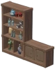 Fir Case Shelf Combination