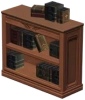 Bibliothèque raffinée en bois d'exquisetier