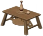 Mesa para cerámica de madera radiante Icon