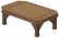 Table longue avec chanfrein en bois d'épiphanie