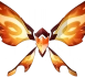 Borboleta de Cristal Pyro Icon