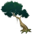 Schräger gewundener Baum der Ewigkeit Icon