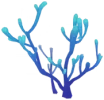 Árvores de Jade Azul-Celeste