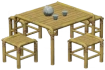 Mesa de Chá Externa de Bambu Icon