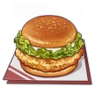 Вкусный гамбургер с хрустящей курицей