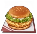Вкусный гамбургер с хрустящей курицей Icon