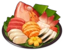 Surtido de sashimi delicioso