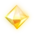 Светло-жёлтый кристалл Icon