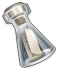 Drifting Bottle With Letter Icon