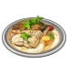 Delicious Fish With Cream Sauce Icon