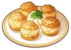 美味しそうなプクプクシュークリーム