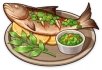 Gegrillter Fisch in Minzsauce Icon